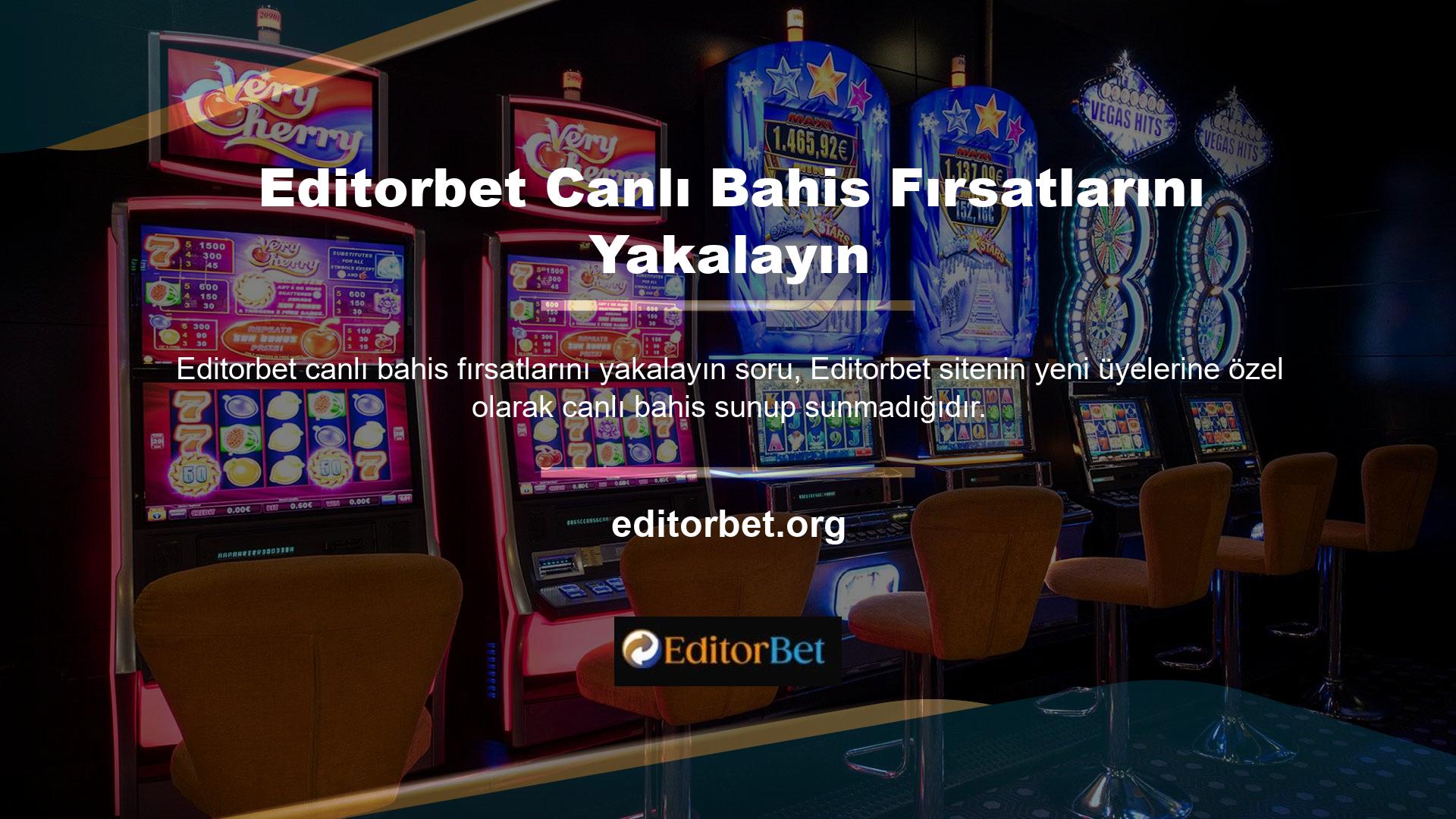 Editorbet online bahis siteleri son dönemde sundukları casino hizmetleri nedeniyle ülkemizde casino tutkunlarının bir numaralı adresi haline gelmiştir