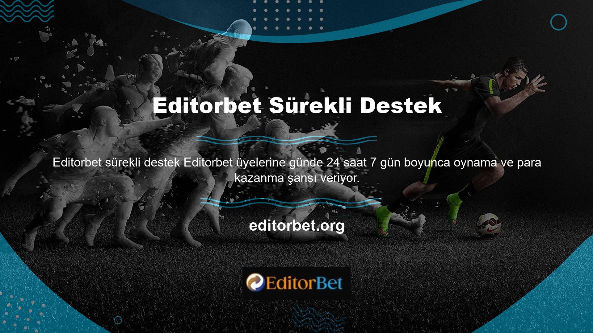 Editorbet bir üyesiyseniz, sisteme bağlı farklı ödeme kanallarını kullanarak hesabınıza kolayca para ekleyebilirsiniz
